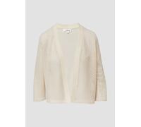 Transparenter Cardigan aus Ajourjersey 40 creme 2167309.0603.40