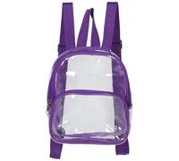 Transparenter Kinderrucksack aus PVC Violett, für Schule und Festival | Rucksack Durchsichtig Festival, Kleine Dinge Sicher, Leicht zu Tragen, für Pendler