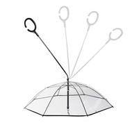 Transparenter Regenschirm für Haustiere - flexibler Regenschirm für Welpen | Kuppeldeckel aus TPU mit verstellbarem Griff in C-Form für Hunde und Katzen | Regenschutz