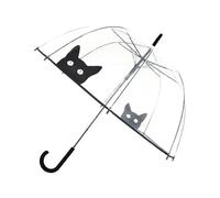 Transparenter Regenschirm Katze
