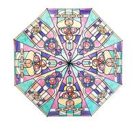 Transparenter Regenschirm mit Blasen, transparenter Regenschirm, Kirche, Glasschirm, automatisches Öffnen, Regenschirm für Erwachsene und Kinder, Geschenke, klarer Blasenschirm, Hochzeit, farblos,