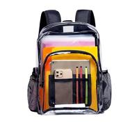 Transparenter Rucksack, faltbar, für Toilettenartikel, Campingausrüstung, für Veranstaltungen, Konzert, Schule, Reisen, Kinder, Wandern, Jungen, Mädchen, Festival, Strand, Arbeit