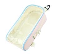 Transparentes Federmäppchen mit großer Kapazität, staubdicht, wasserdicht, Aufbewahrungstasche aus Oxford Stoff für Schulbüros und Reisen, 23 x 9 x 6, 5 cm