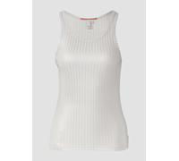 Transparentes Ripptop im Metallic-Look M silber 2167416.0009.M