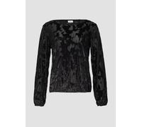 Langarmshirt S.OLIVER BLACK LABEL Gr. 34, schwarz Damen Shirts (77558616-34) schwarz