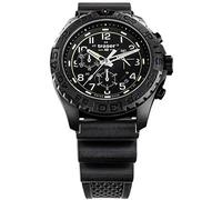 Traser Outdoor P96 OdP Evolution Chrono Black Herren Armbanduhr aus Glasfaserverstärktem Polymer und Kautschuk in der Farbe Schwarz 44mm, Wasserdichtigkeit: 20Bar, 108679