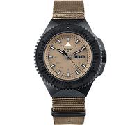 Traser P69 Black Stealth Sand Herren Armbanduhr aus Edelstahl und Textil, in der Farbe Beige, Durchmesser: 46mm, Wasserdichtigkeit: 20Bar, 109860