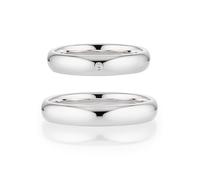 Trauring BRUNO BANANI "Schmuck Geschenk Ehering Hochzeit Damenring Herrenring" Gr. 56, silber (silberfarben), Fingerringe, 56, 0,01 SI = kleine Einschlüsse mit Brillant, Silber 925 (Sterlingsilber), 4