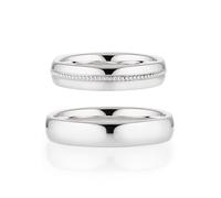 Trauring BRUNO BANANI "Schmuck Geschenk Ehering Hochzeit Damenring Herrenring" Gr. 56, silber (silberfarben), Fingerringe, 56, Silber 925 (Sterlingsilber), 4,5mm, Trauring, Made in Germany (26932304-5