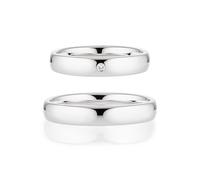 Trauring BRUNO BANANI "Schmuck Geschenk Ehering Hochzeit Damenring Herrenring" Gr. 63, silber (silberfarben), Fingerringe, 63, ohne Brillant, Silber 925 (Sterlingsilber), 4mm, Trauring, wahlweise mit