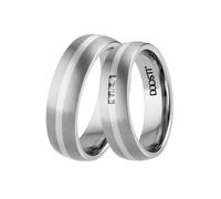 Trauring DOOSTI "Schmuck Geschenk Silber 925 Trauring Ehering Partnerring LIEBE" Gr. 60, silber (titanfarben, silberfarben), Fingerringe, Damen, 60, ohne Zirkonia, Silber 925 (Sterlingsilber) Titan, 6
