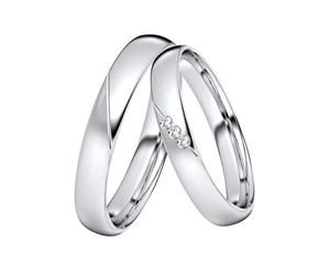 Trauring DOOSTI "Schmuck Geschenk Silber 925 Trauring Ehering Partnerring LIEBE" Gr. 62, silber (silberfarben), Fingerringe, Damen, 62, ohne Zirkonia, Silber 925 (Sterlingsilber), 3,5mm, Trauring, wah