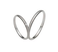 Trauring FIRETTI "Schmuck Geschenk Gold 375 Hochzeit Ehering "LIEBE"" Gr. 56, weiß (weißgoldfarben), Fingerringe, 56, 0,02 SI = kleine Einschlüsse mit Brillant, Weißgold 375, 2mm, Trauring, Made in Ge