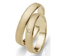 Trauring FIRETTI "Schmuck Geschenk Gold 750 Hochzeit Ehering "LIEBE" Gr. 60, gold (gelbgoldfarben), Fingerringe, Damen, 60, ohne Brillant, Gelbgold 375, 4mm, Trauring, Made in Germany, wahlweise mit o