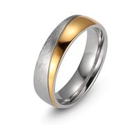 Trauring FIRETTI "Schmuck Geschenk "LIEBE" mit Vertiefung, ca. 7,0mm breit" Gr. 64, gold (edelstahlfarben, gelbgoldfarben), Fingerringe, 64, Edelstahl, 7mm, Trauring (98098564-64)