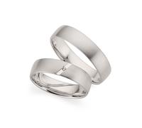 Trauring PHÖNIX "Schmuck Geschenk Silber 925 Trauring Ehering LIEBE versch. Varianten" Gr. 51, silber (silberfarben), Fingerringe, Damen, 51, 0,01 SI = kleine Einschlüsse mit Brillant, Silber 925 (Ste