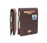 TRAVANDO Geldbörse Herren Geldbörse mit Geldklammer TÜV RFID Zertifiziert Wallet mit Münzfach 10 Kartenfächer Portmonee Helsinki Geldbeutel Geldklammer mit Kartenhalter Clip