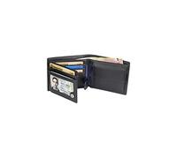 TRAVANDO Geldbörse Herren Tokyo mit RFID Schutz Geldbeutel schwarz Portemonnaie Portmonaise Geldtasche Brieftasche Hochformat Herrengeldbeutel Herrenbörse Herrengeldbörse Portmonee Geschenk Wallet