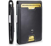 TRAVANDO Geldbörse mit Geldklammer New York Geldbeutel Herren Slim Wallet Münzfach RFID Portemonnaie Männer klein Portmonaise Kreditkartenetui Brieftasche Portmonee Geldtasche Portmonai Etui Geschenk