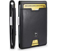 TRAVANDO, Schlanke Herren-Geldbörse mit Geldklammer, RFID-blockierend, Kreditkartenetui für Herren, mit Geschenkbox, Slim