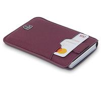 TRAVANDO Slim Portemonnaie Dallas - bis zu 12 Karten - - RFID Schutz - Kleiner Geldbeutel - Kartenetui - Kreditkartenetui - Zugband - Geschenk für Männer - Designed in Germany (Rot)