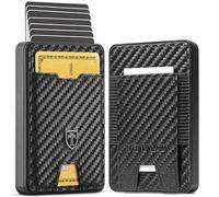 TRAVANDO SWYPE Aluminium Pop-Up Wallet für 6-7 Karten - Geldbörse für Herren mit RFID Schutz - Geldbeutel mit Geldfach - Kartenetui mit Geldstasche - inklusive Geschenkbox (6-7 Karten)