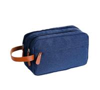 Travel Bag for Toiletries Men - Shaving Bag for Toiletries Accessories | Waterproof Large Capacity Grooming Organizer Pouch, Case with Divider and Handle Business Trip Gym Bathroom Storage