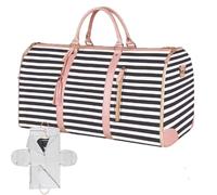 Travel Bags Women, PU Leather Duffle Bag with Shoe Compartment, 20.5x10x12.5 inches Sports Tote Gym Bag, Ideal for Airplane Travel Fitness, Stylish Weekender Overnight Shoulder