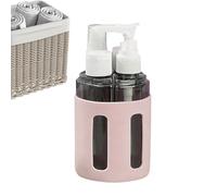 Travel Bottle Set - PP PET Silicone 14.5x7x7cm | Refillable Leakproof Toiletry Bottles | Travel Bottle Set | Shampoo Lotion Dispenser | Portable Bathroom Container For Camping Gym Business Trip Use