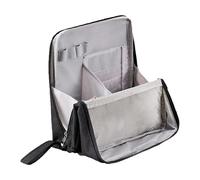 Travel Makeup Bag, Cosmetic Storage Case, Pencil Organizer Pouch, Standing Structure, Large Capacity, Waterproof Material, Built-In Divider, Easy Access, Portable Fit, Perfect for Bathroom, Stationery