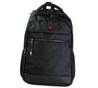 Travel N Meet Laptoprucksack, Notebooktasche gepolstert schwarz ORD202S Polyester Freizeitrucksack