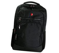 Travel N Meet Laptoprucksack, Notebooktasche gepolstert schwarz ORD212S Polyester Freizeitrucksack
