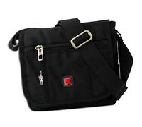 Travel N Meet Umhängetasche schwarz Messenger Bag Schultertasche OTD4202S Polyester Schultertasche