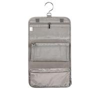 Travel Toiletry Bag, Cosmetics Organizer, Jewelry Pouch, Waterproof Polyester Fabric, Hangable Multi-Pocket Design, Daily Trip Use, 15.16x9.06 Inches, Gray Color, 1 Pack