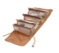 Travel Toiletry Bag - Oxford Cloth Folding Organizer | Detachable Makeup | Makeup Organizer Pouch - Mesh Compartment Travel Case | Portable Wash Bag | Hanging Cosmetic Holder For Women Men Holidays