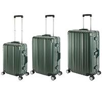 Travelhouse Koffer London · 3-teiliges Set · Aluminium Rahmen · Polykarbonat Hartschale · 2X TSA ·4X 360° Silent Move Doppelrollen Reisekoffer · Vol. S-44L · M-67L ·L-108L
