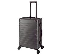 Travelhouse Oslo Aluminium Koffer Reisekoffer Graphit Grau M-65cm Hartschalenkoffer Reisetrolley Suitecase Trolley 2X TSA Zahlenschloss 4 Doppelräder 360° Rollen Markenqualität Vol. 70L