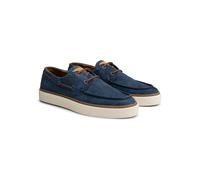 TRAVELIN' Leder-Mokassins "Shipton" in Dunkelblau - Größe 45 | Herren Schuhe Halbschuhe
