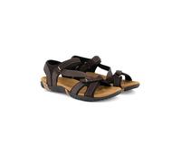 TRAVELIN' Leder-Sandalen "Helsem" in Braun - Größe 41 | Damen Sandalen