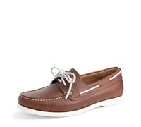 Travelin' Männer Exmouth Men Slip On Nautical Leder Sommerschuhe - Cognac 44