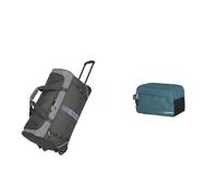 travelite 2-Rad Trolley Größe L, Gepäck Serie Basics Active & Handgepäck Kosmetiktasche, Gepäck Serie Kick Off: Praktische Kulturtasche für Urlaub und Sport, 26 cm, 5 Liter