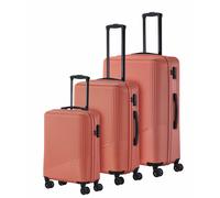 Travelite 3 tlg. Set Trolley Bali S 55 M 67 L 77 cm mit 4 Rollen in Koralle