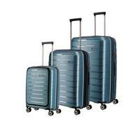 Travelite 3tlg Set Air Base 4 Rollen Trolley Vortasche Eisblau