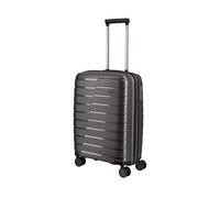 Travelite 4-Rad Handgepäck Koffer mit TSA Schloss erfüllt IATA-Bordgepäckmaß, Gepäck Serie AIR Base: Funktionaler Hartschalen Trolley im coolen Look, 075347-04, 55 cm, 37 Liter, anthrazit (grau)