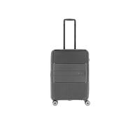 Travelite 4-Rad Hartschalen Koffer mittelgroß mit Dehnfalte + TSA Schloss, Gepäck Serie WAAL: Stabiler Trolley mit recyceltem Innenfutter, 65 cm, 65-75 Liter