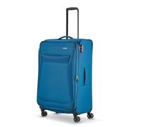 Travelite 4-Rad Koffer Größe L Weichschale, Gepäck Serie Chios mit Dehnfalte + Kantenschutz, Trolley in Zeitloser Optik, 78 cm, 90-97 Liter