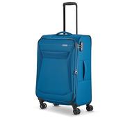 Travelite 4-Rad Koffer Größe M Weichschale, Gepäck Serie Chios mit Dehnfalte + Kantenschutz, Trolley in Zeitloser Optik, 67 cm, 60-66 Liter