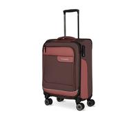 Travelite 4-Rad Koffer Handgepäck Weichschale aus recyceltem Material, erfüllt IATA Norm, Gepäck Serie VIIA: Trolley mit Aufsteckfunktion + Kantenschutz, 55 cm, 34 Liter