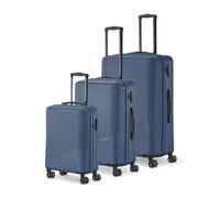 Travelite 4-Rad Koffer Set 3 teilig Größen L/M/S, Gepäck Serie Bali: ABS Hartschalen Trolleys mit TSA Kombinationsschloss (Handgepäck Koffer ohne TSA)