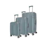Travelite ELVAA Kofferset 4 Rollen L/M/S - Blaugrau Blaugrau[26] Koffer24